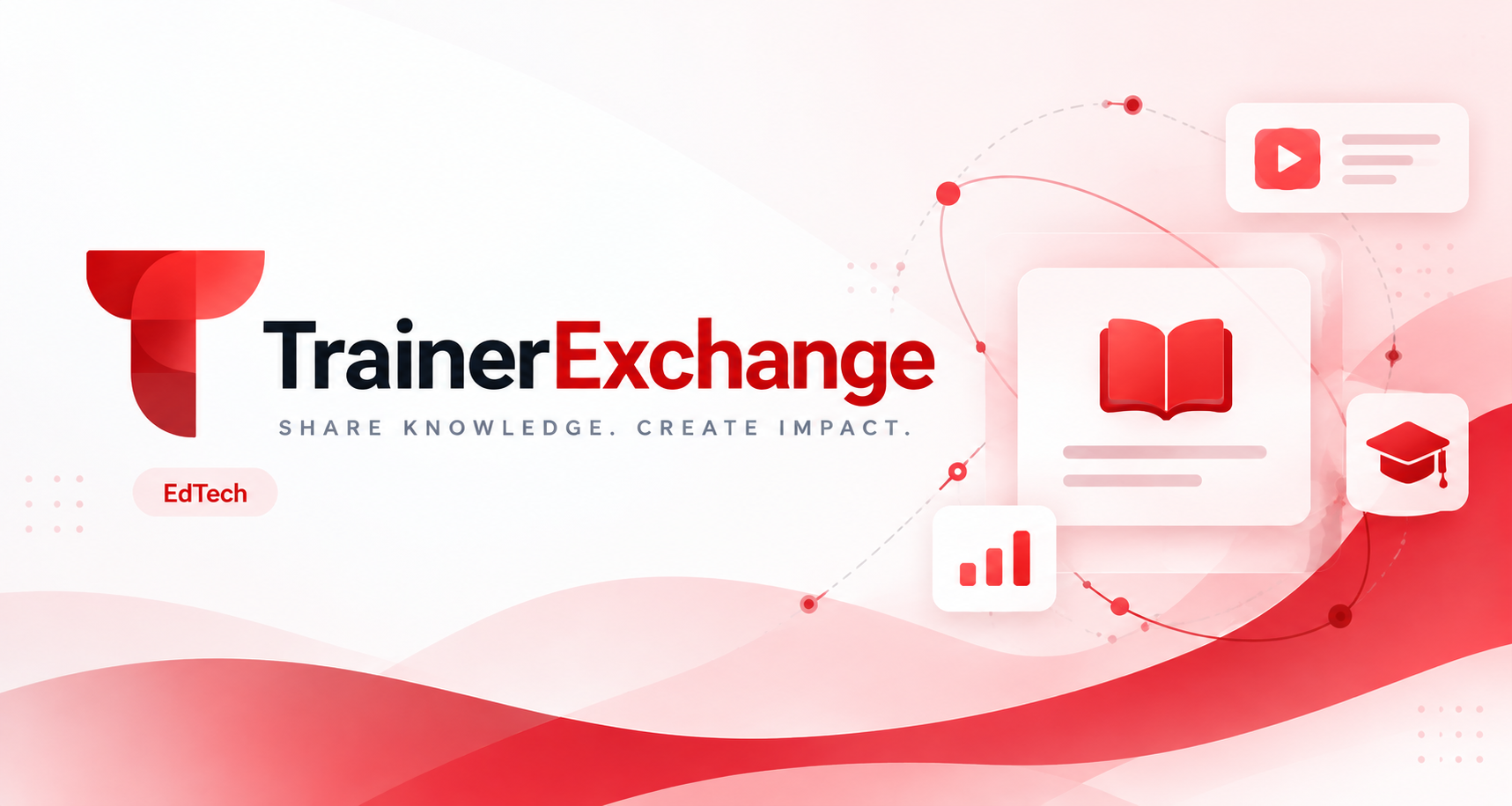 TrainerExchange — EdTech hero banner